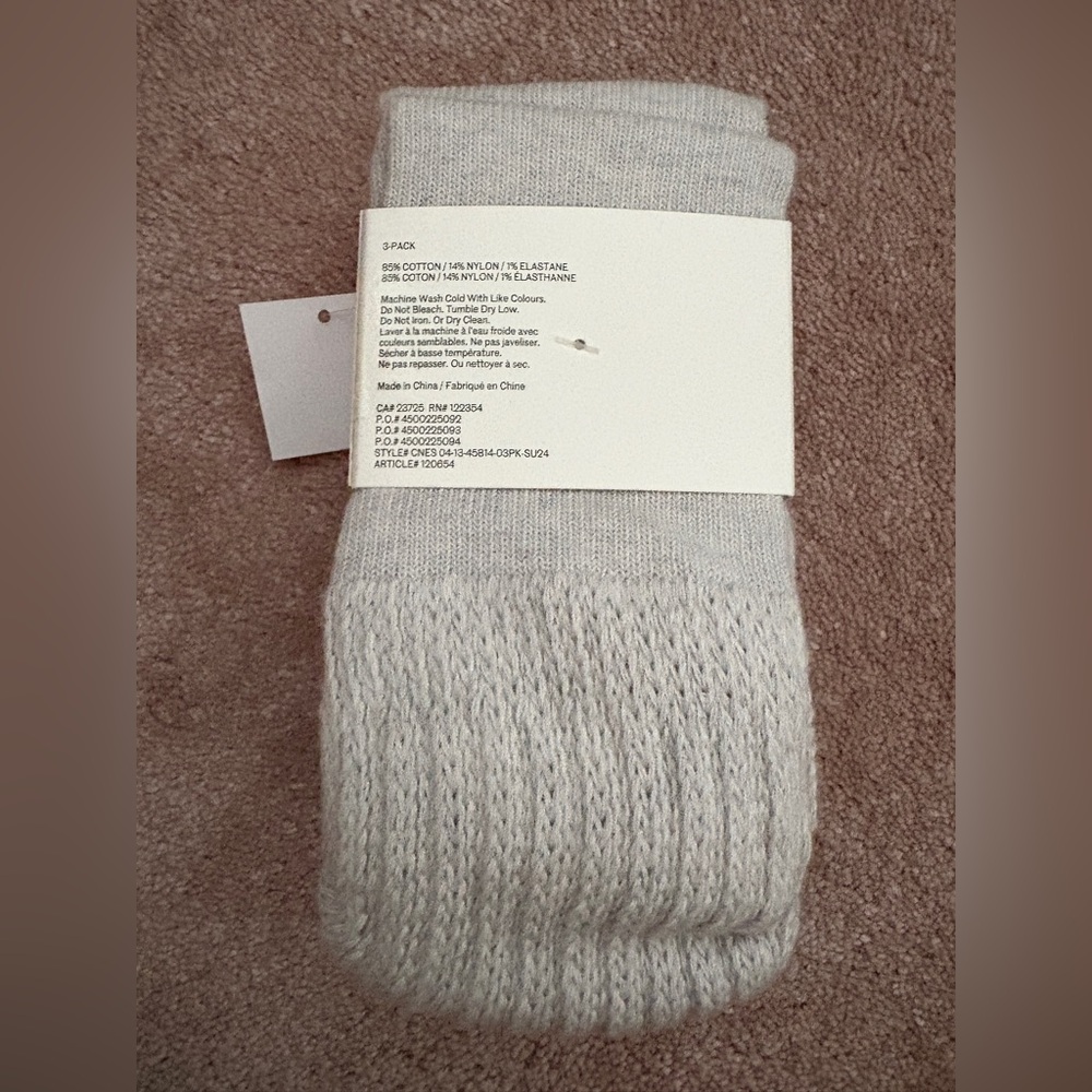 Wilfred Light Gray Ankle Socks 3-Pack - Picture 2 of 3
